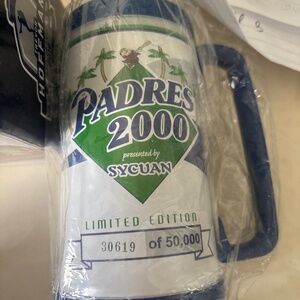 NWT San Diego Padres 2000 Limited Edition Beer Stein / Mug – #30619 of 50,000